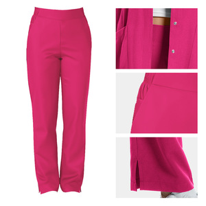 Unisex Long Sleeve Scrub Set Moisture Wicking Split Design Hospital Uniforms - Product Image 3