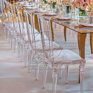 การออกแบบยอดนิยมที่ทันสมัยสีใสขายส่งพรรคเก้าอี้จัดงานแต่งงานอะคริลิพร้อมเบาะ - Product Image 2