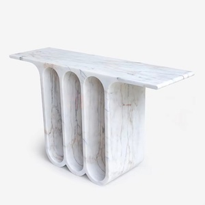 <span class=keywords><strong>Mesa</strong></span> de <span class=keywords><strong>consola</strong></span> de entrada de mármol italiano moderno de estilo nórdico para decoración de hogar o apartamento muebles de sala de estar - Product Image 2