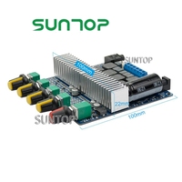 DC12V-24V 2.1 canaux TPA3116 carte amplificateur de caisson de basses carte amplificateur Audio Bluetooth haute puissance 50W + 50W + 100W (ampli Bluetooth)