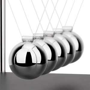 <span class=keywords><strong>Newton</strong></span>'s Cradle Balance Balls Novel Science Physics Gadget per l'home Office cinetic Motion Toy decorazione Desktop Newtoy per bambini - Product Image 4