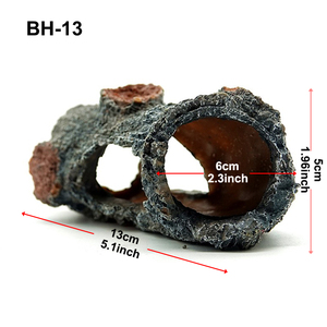 Ornement de tronc d'arbre creux pour aquarium, cachette pour poissons, cachette pour gecko, grotte, <span class=keywords><strong>habitat</strong></span> pour petits animaux - Product Image 2