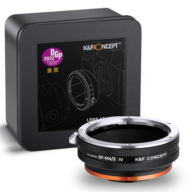 K&F Concept Lens Mount Adapter EOS-M4/3 IV Manual Focus Compatible With Canon (EF/EF-S) Lens and Micro Four Thirds (M4/3) Camera