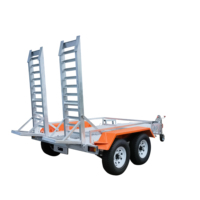 Remorque pour excavatrice Chuangxin 2026, capacité 4500 kg, certifiée CE/Norme australienne, plateforme 1400x1860 mm en acier galvanisé à chaud