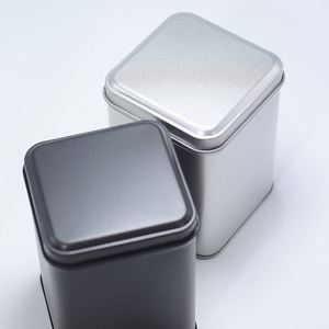 Customized Design square Airtight Tea Tin Canister Food Grade Printing Packing <b>Box</b> Empty sealed square Green <b>Metal</b> Tea Cans - Product Image 6