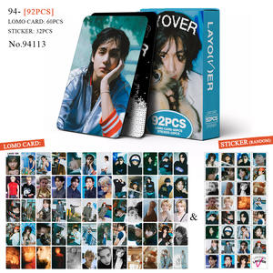 KPOP 92 Uds foto tarjeta Kpop foto tarjeta <span class=keywords><strong>Bangtan</strong></span> Boys <span class=keywords><strong>TAEHYUNG</strong></span> V Lomo tarjeta impermeable vinilo pegatina - Product Image 4