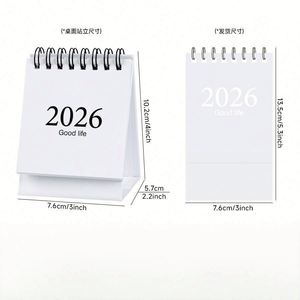 Wholesale Custom 2025 Square <b>Digital</b> Printing Desktop <b>Calendar</b> Monthly Planner Saddle Stitch Binding Personalized Office School - Product Image 4