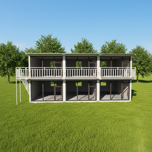 Villa Konut ve Otel Konteyner Evleri 2 Katlı Perde Duvarlı Cam Modüler Konteyner Ev - Product Image 1