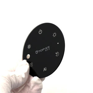 ปุ่มหรี่แสงโคมไฟตั้งโต๊ะ หน้าจอสัมผัสแบบกระจกใสพิเศษ พิมพ์ลายซิลค์สกรีน ขอบขัดเงา - Product Image 3