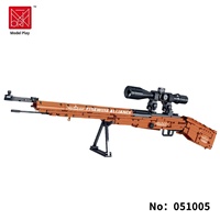 Pistolet de construction DIY en plastique ABS Firewire, modèle réduit 1:8, jouet pour adultes, kits de sniper sur le thème fantastique et science-fiction, 40 pièces, unisexe