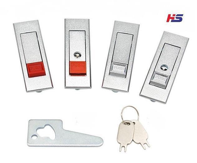 Hengsheng MS603 Zinc Alloy Trigger Flush Trigger Latch Swing Handle Push Button Cabinet Electrical Panel Lock
