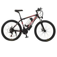 Vélo de montagne électrique en alliage d'aluminium de 26 pouces en provenance de Chine, super léger, batterie au lithium 48v, moteur intégré dans le moyeu arrière, vélo électrique
