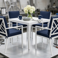 Ensemble de canapés modernes pour l'extérieur, chaise de loisirs, meubles de luxe en teck pour patio, balcon, jardin, imperméable et durable