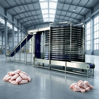 Congelador Espiral Automático de Alta Eficiencia, Motor Industrial para Alimentos Congelados -45-0C, Dos Puertas, Ecológico, Alta Productividad
