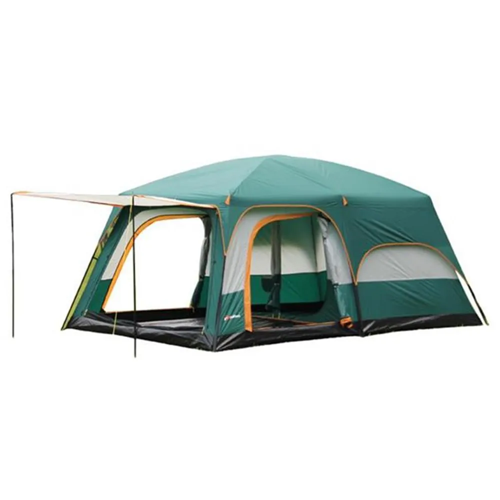 Oem Outdoor 2 Quartos de cama 1 Sala 6-8 Pessoas Glamping Camadas duplas Tenda Camping Tenda