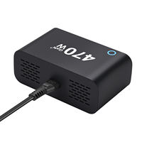 Station de charge USB-C multiport 405W, chargeur mural de bureau, GaN PD 3.0, sortie totale 140W 470W, certifié CE/FCC, ignifuge