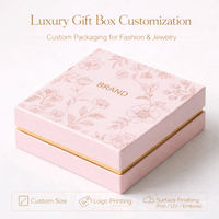 Boîte cadeau rigide rose personnalisée en matériaux recyclés écologiques Fermeture magnétique Logo UV |   Emballage haut de gamme pour bijoux et montres
