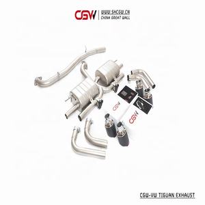 Betaalbare Performance Uitlaten Valvetronic Carbon Fiber Quad Tips Demper voor VW Tiguan 2.0T AWD Volledig Systeem Catback Systeem - Product Image 6