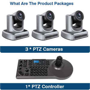 Kit de caméras 4K Ultra HD à cadrage automatique avec contrôleur pour la diffusion en direct de cultes religieux et de conférences MC500A-MKB20 20X - Product Image 5