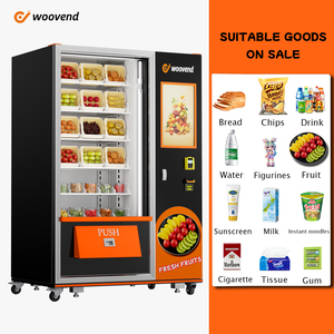 Đồ uống thực phẩm đồ ăn nhẹ kết hợp máy bán hàng tự động với đầu đọc thẻ lạnh công suất cao chip thức ăn nhanh Máy bán hàng tự động - Product Image 2