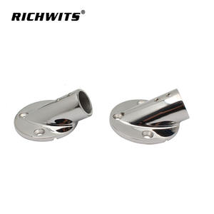 ขายึดท่อกลมสแตนเลส 316 แบบ 30 องศา สำหรับราวระเบียงเรือยอชท์ อุปกรณ์เรือแบบโค้งมน - Product Image 3