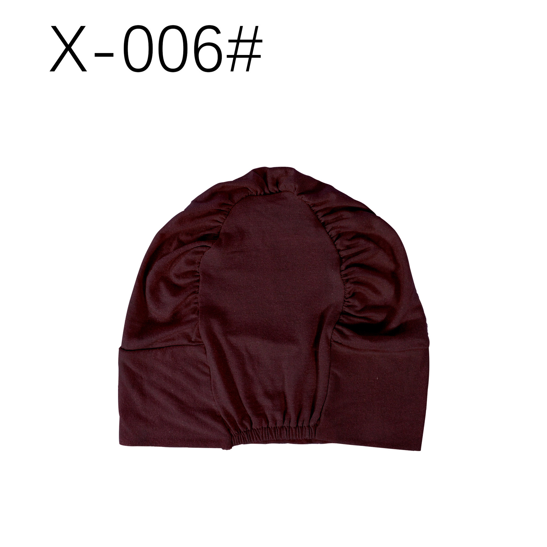 Chapeau plié rouge vin foncé n°6