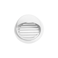 Grille d'aération murale extérieure en acier inoxydable 304 épaissi, blanc, coupe-vent, pour hotte de cuisine et extracteur de salle de bain