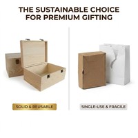 Boîte en bois de pin brut Landy avec couvercle à charnières, pour loisirs créatifs, rangement de souvenirs, emballage cadeau en bois naturel, vente en gros