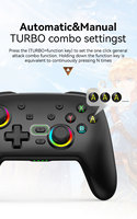 Control Inalámbrico Pro con Giroscopio de 6 Ejes para Nintendo Switch Pro, Joysticks y Controles de Juego