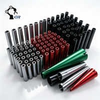 Tubes en aluminium anodisé usinés sur mesure CNC, tubes en acier inoxydable 6061/6063/304/316, manchons cylindriques creux, pièces de tubes en aluminium OEM
