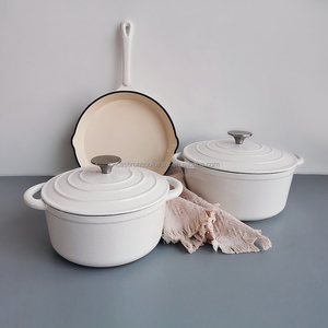 Casserole en fonte émaillée à la truffe blanche - Product Image 2