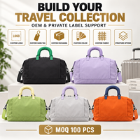 Sac de voyage léger personnalisé OEM avec poche étanche, bandoulière réglable et cinq couleurs pour marques et détaillants
