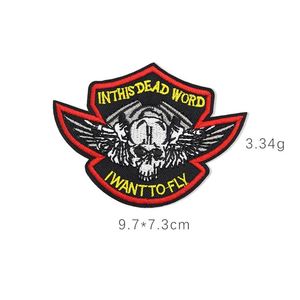 แพทช์ปักลายปีกนกอินทรีร็อคสตาร์แบบรีดติด ลดราคาพิเศษ - Product Image 2
