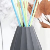 YBH Bouteille d'huile essentielle élégante sans fumée de haute qualité, diffuseur à bâtonnets décoratif nordique, décoration d'intérieur, flacon de parfum en céramique de luxe