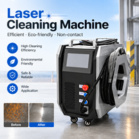 Machine de nettoyage laser à fibre pulsée portative 200W 300W pour le nettoyage des moules de pneus, des moules d'injection, des moules de fonderie sous pression et l'élimination de la peinture