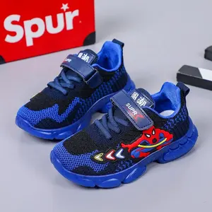 Hot Selling Designers Factory Price Running Spiderman Children Sport Boy Baby Sneakers KidsCasual Shoes