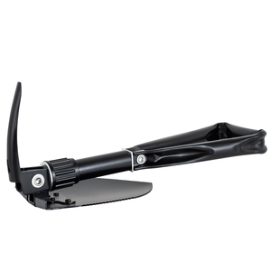 Pala de acero al manganeso plegable en tres partes, herramienta portátil multifunción para exteriores, vehículos, camping y pesca. - Product Image 4