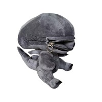 Peluche Alien au design Art Déco avec bouche zippée, jouet en peluche monstre pour enfants et fans, décoration d'intérieur