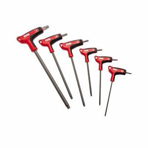 Juego de llaves hexagonales de 6 piezas con mango en T, rango de medidas métricas para tareas de reparación y ensamblaje de precisión - Product Image 1