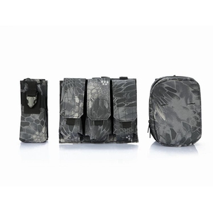 ชุดอุปกรณ์ยึดเข็มขัดแบบ Molle 3 ชิ้น สำหรับใส่แม็กกาซีน 3 ชิ้น และไฟฉาย  กระเป๋า Admin  ทำจากไนลอนกันน้ำ  ซองปืนแบบยุทธวิธี - Product Image 5