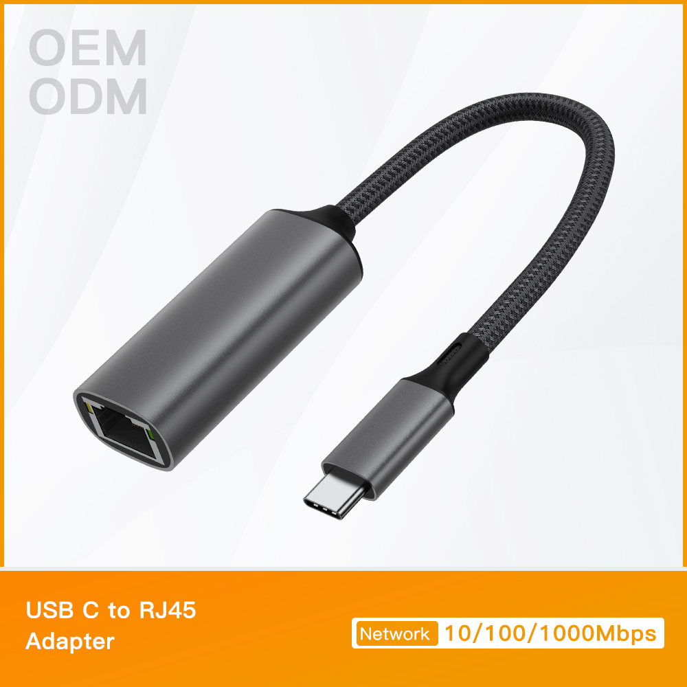 Gris Type C à RJ45 [1000Mbps]