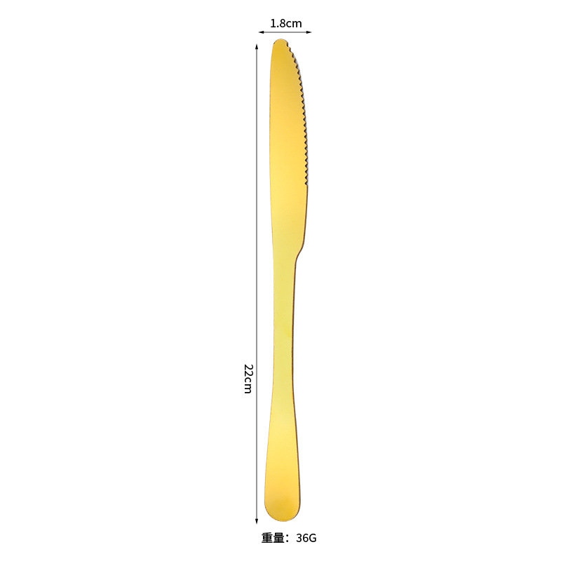 Dinner knife [Gold, bagged]