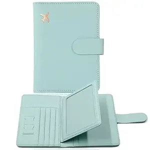 Sanchuan High Quality Cover Holder Flip Wallet RFID Block Leather Card Case Passport Family Travel Accessory