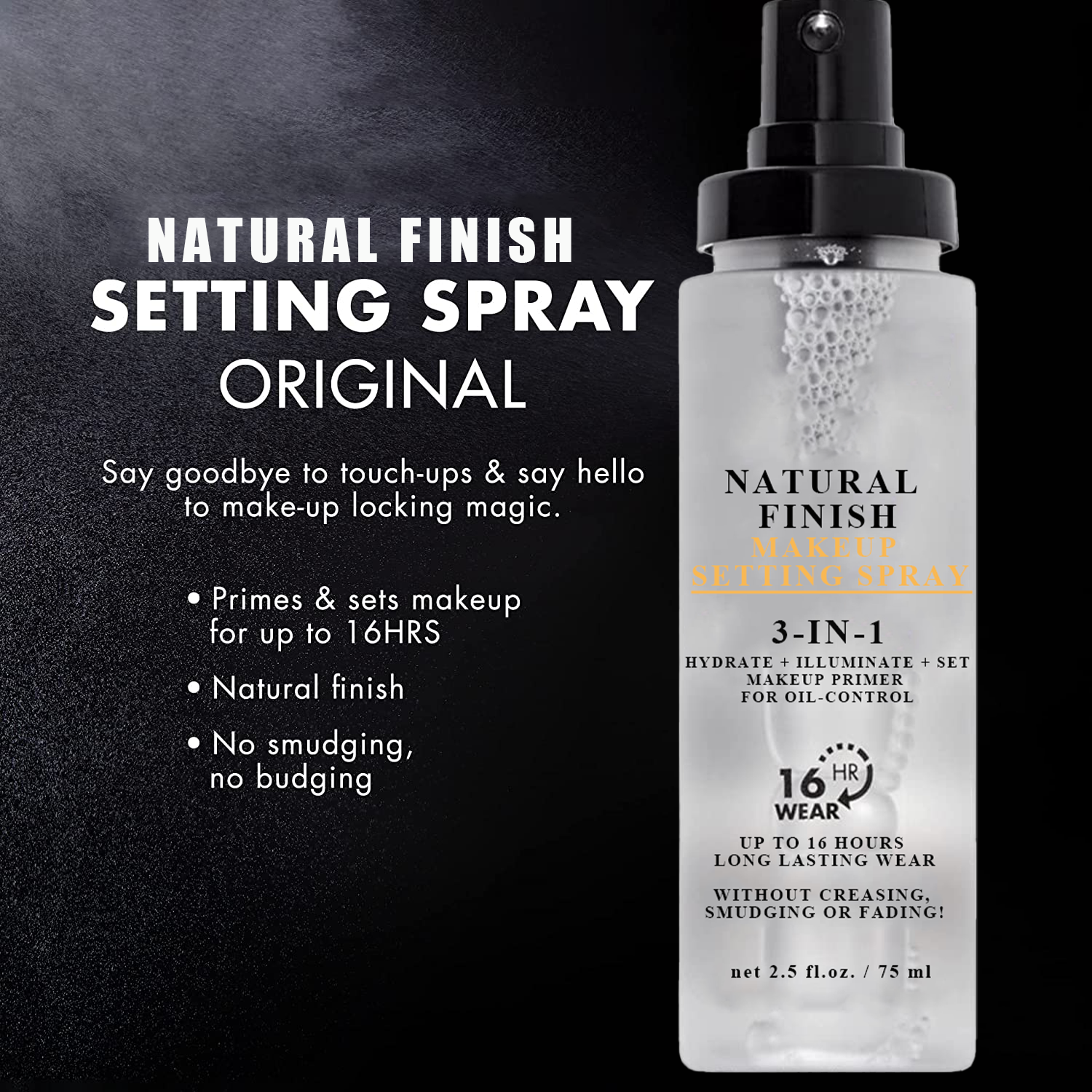 Configuración de maquillaje de acabado natural SPRAY