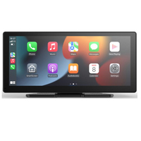 10.26 inci IPS sentuh nirkabel Carplay Android Auto Dash Cam layar 4K depan 1080P kamera belakang untuk Bluetooth Audio mobil kotak hitam