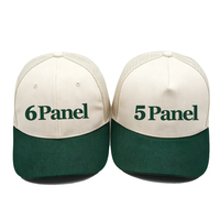 Casquette de camionneur personnalisée bicolore en coton de haute qualité à 6 ou 5 panneaux avec visière verte, vente en gros, casquettes de camionneur en maille