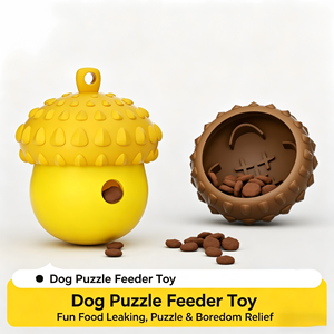 Jouet interactif <span class=keywords><strong>pour</strong></span> <span class=keywords><strong>chien</strong></span> en caoutchouc durable et non toxique, distributeur de friandises, puzzle à mâcher <span class=keywords><strong>pour</strong></span> nettoyage des dents et alimentation lente - Product Image 1