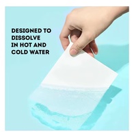 Feuilles de lessive solides biodégradables à faible mousse pour le nettoyage domestique