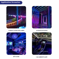 Tira de LED RGBIC COB Inteligente WS2811 12V 24V 420LEDs/M Sin Puntos, Control por Aplicación, Color de Ensueño, para Decoración de Hogar, Bar, Escenario, Fiesta, CE RoHS