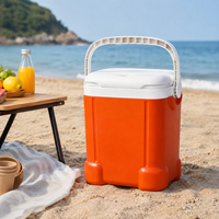 Glacière carrée en plastique de 15 L avec base renforcée, isotherme, pour l'approvisionnement en gros B2B
